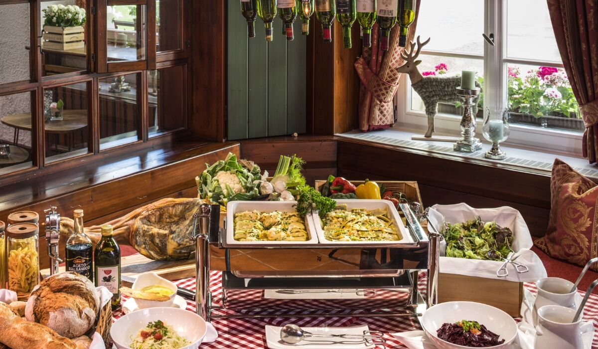 Mittagessen vom Snack-Buffet